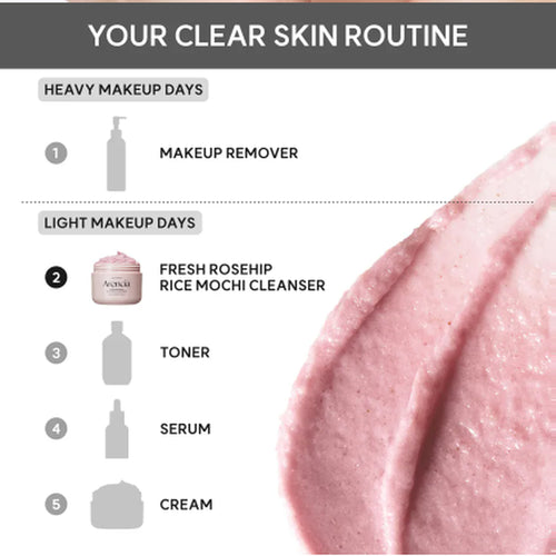 Load image 1 in gallery view. ARENCIA Fresh Rosehip Rice Mochi Cleanser 120g
