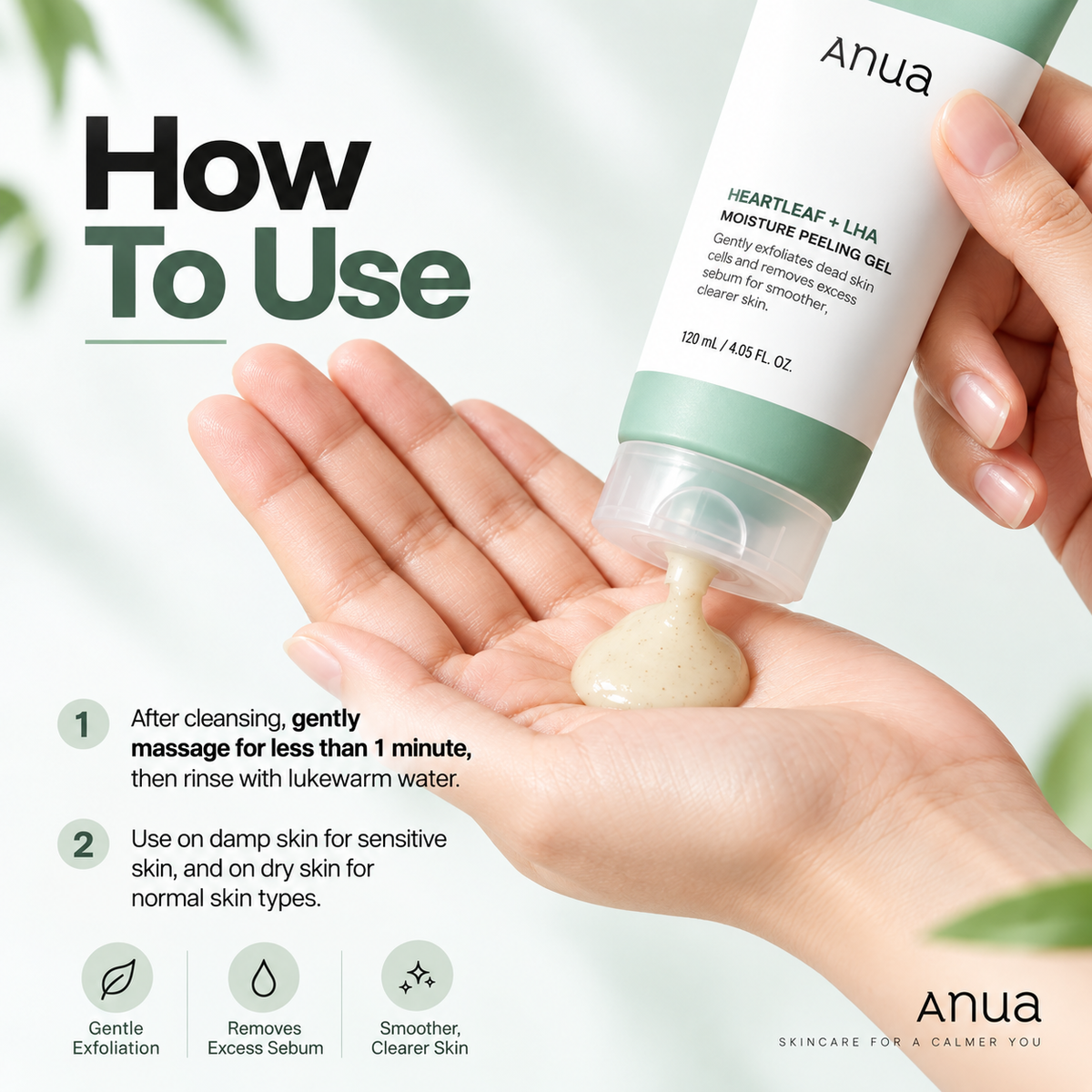 ANUA Heartleaf LHA Moisture Peeling Gel