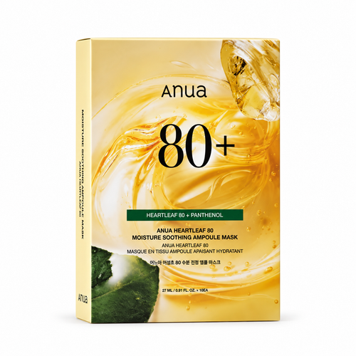 Load image 1 in gallery view. ANUA Heartleaf 80 Moisture Soothing Ampoule Mask