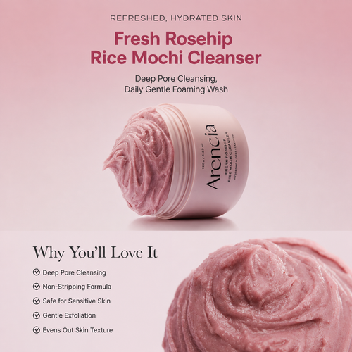 Load image 1 in gallery view. ARENCIA Fresh Rosehip Rice Mochi Cleanser
