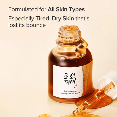 Load image 1 in gallery view. BEAUTY OF JOSEON Revive Serum: Ginseng + Snail Mucin 30ml