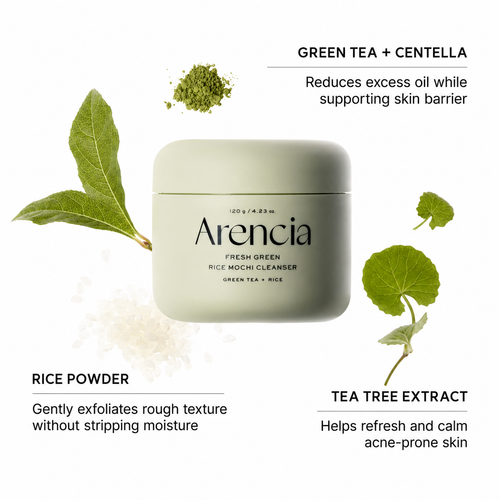 Load image 1 in gallery view. ARENCIA Fresh Green Rice Mochi Cleanser