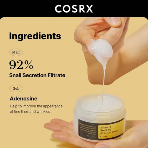 Load image 1 in gallery view. COSRX Advanced Snail 92 All In One Cream Jar 100g