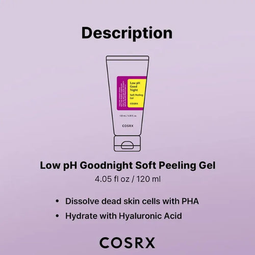 Load image 1 in gallery view. COSRX Low pH Good Night Soft Peeling Gel 120ml