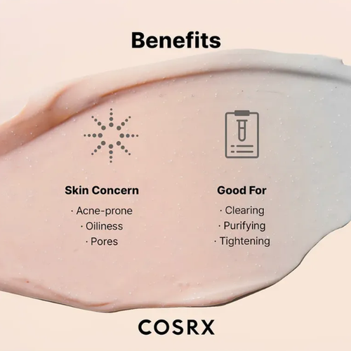 Load image 1 in gallery view. COSRX Poreless Clarifying Charcoal Mask Pink 110g