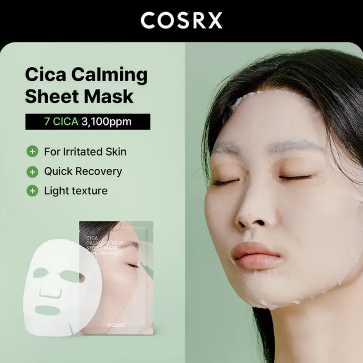 COSRX Pure Fit Cica Calming True Sheet Mask 1 Sheet