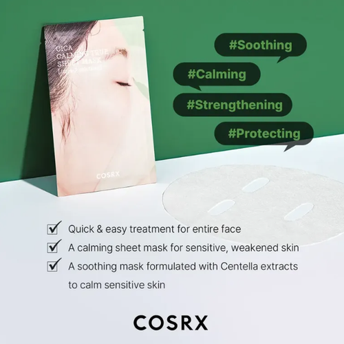 Load image 1 in gallery view. COSRX Pure Fit Cica Calming True Sheet Mask 1 Sheet