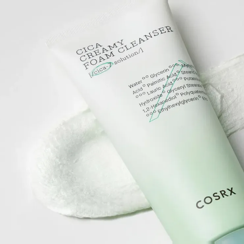 Load image 1 in gallery view. COSRX Pure Fit Cica Creamy Foam Cleanser 75ml / 150ml