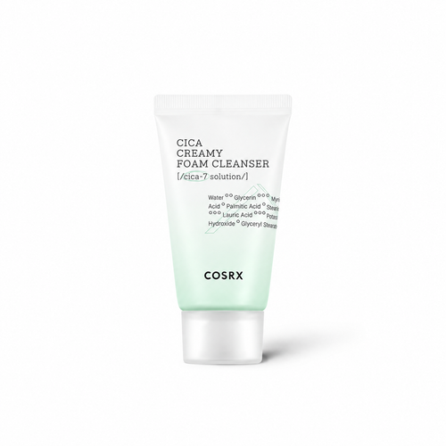 Load image 1 in gallery view. COSRX Pure Fit Cica Creamy Foam Cleanser 75ml / 150ml