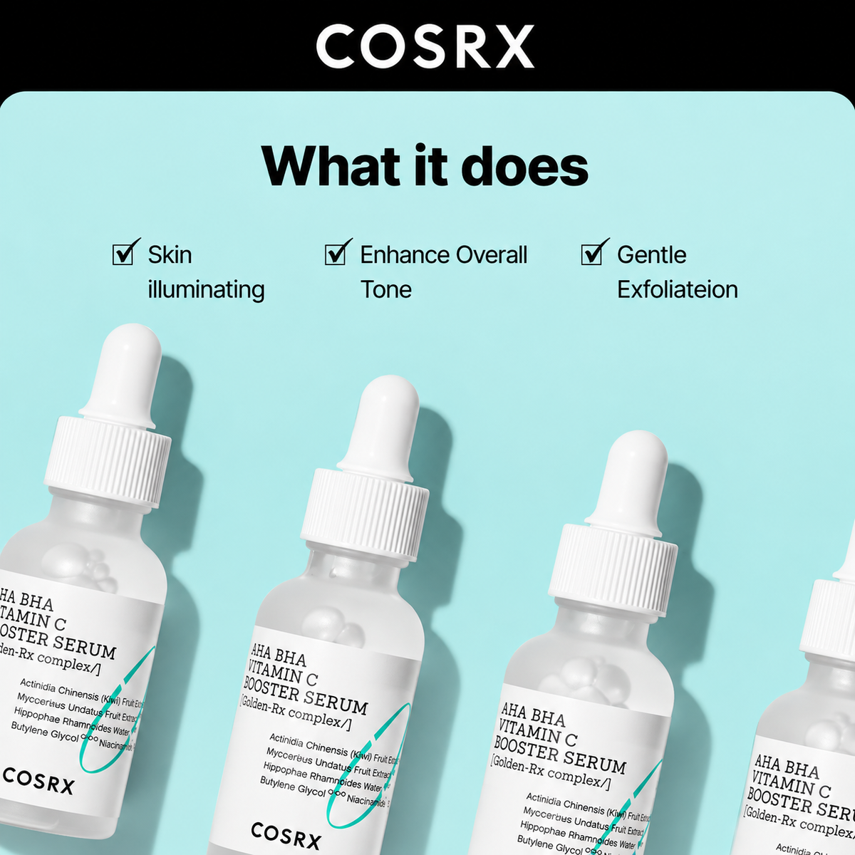 COSRX Refresh AHA BHA Vitamin C Booster Serum 30ml