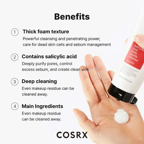 Load image 1 in gallery view. COSRX Salicylic Acid Daily Gentle Cleanser 50ml / 150ml