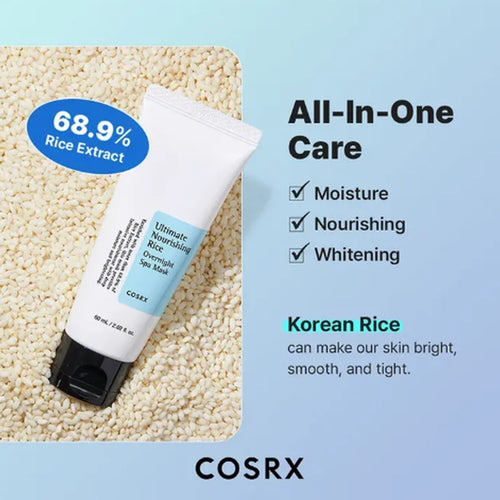 Load image 1 in gallery view. COSRX Ultimate Nourishing Rice Overnight Spa Mask 60ml