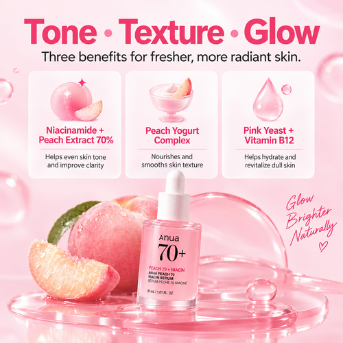 Load image 1 in gallery view. ANUA Peach 70 Niacin Serum Mask