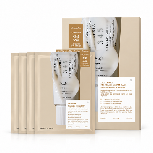 Load image 1 in gallery view. DR.ALTHEA 345 Relief Cream Mask Set 4 Sheets