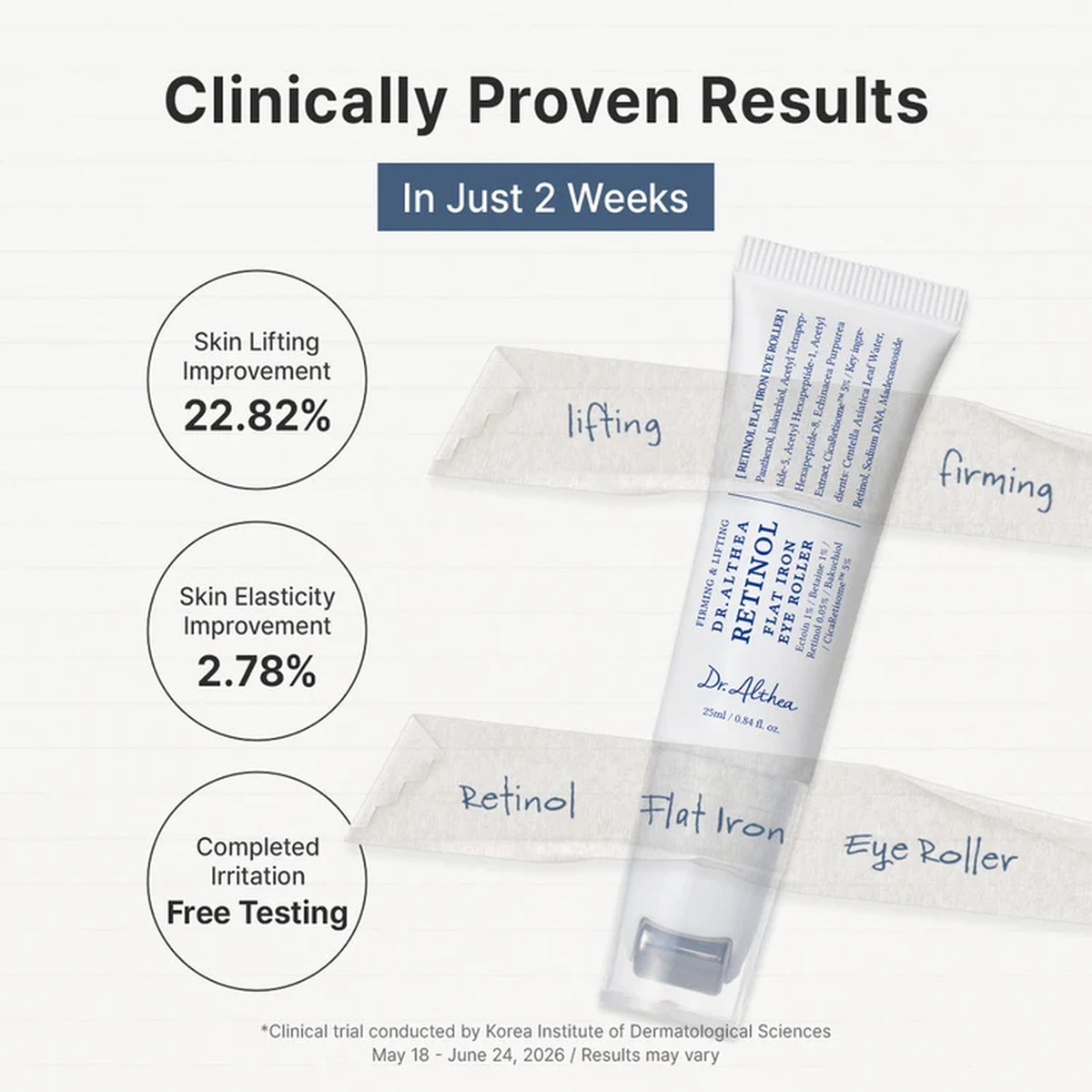 DR.ALTHEA Retinol Flat Iron Eye Roller 25ml