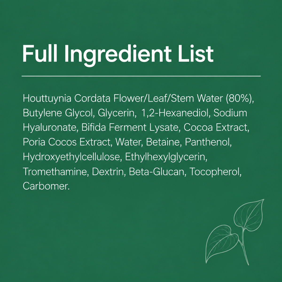 ANUA Heartleaf 80 Moisture Soothing Ampoule