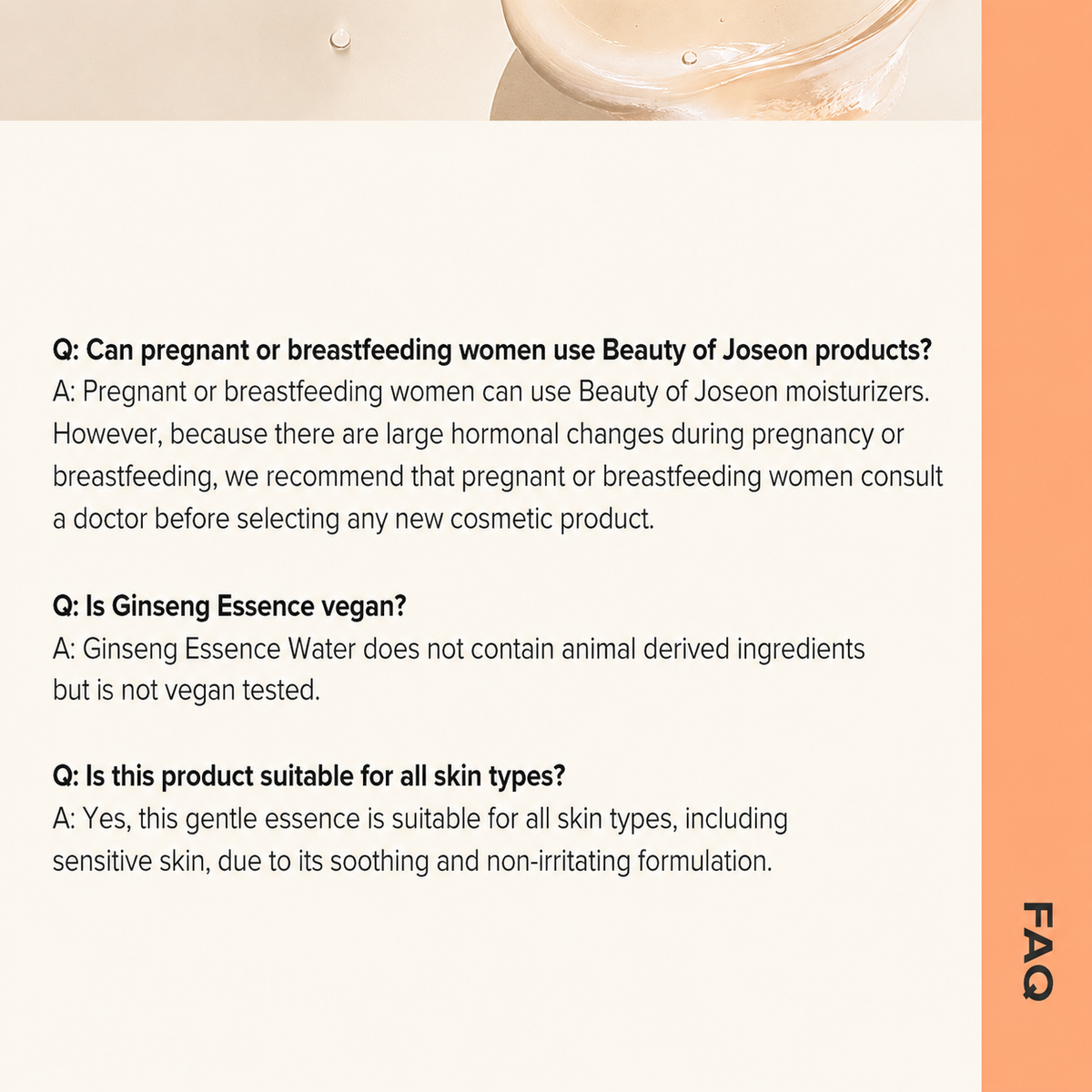 BEAUTY OF JOSEON Ginseng Essence Water