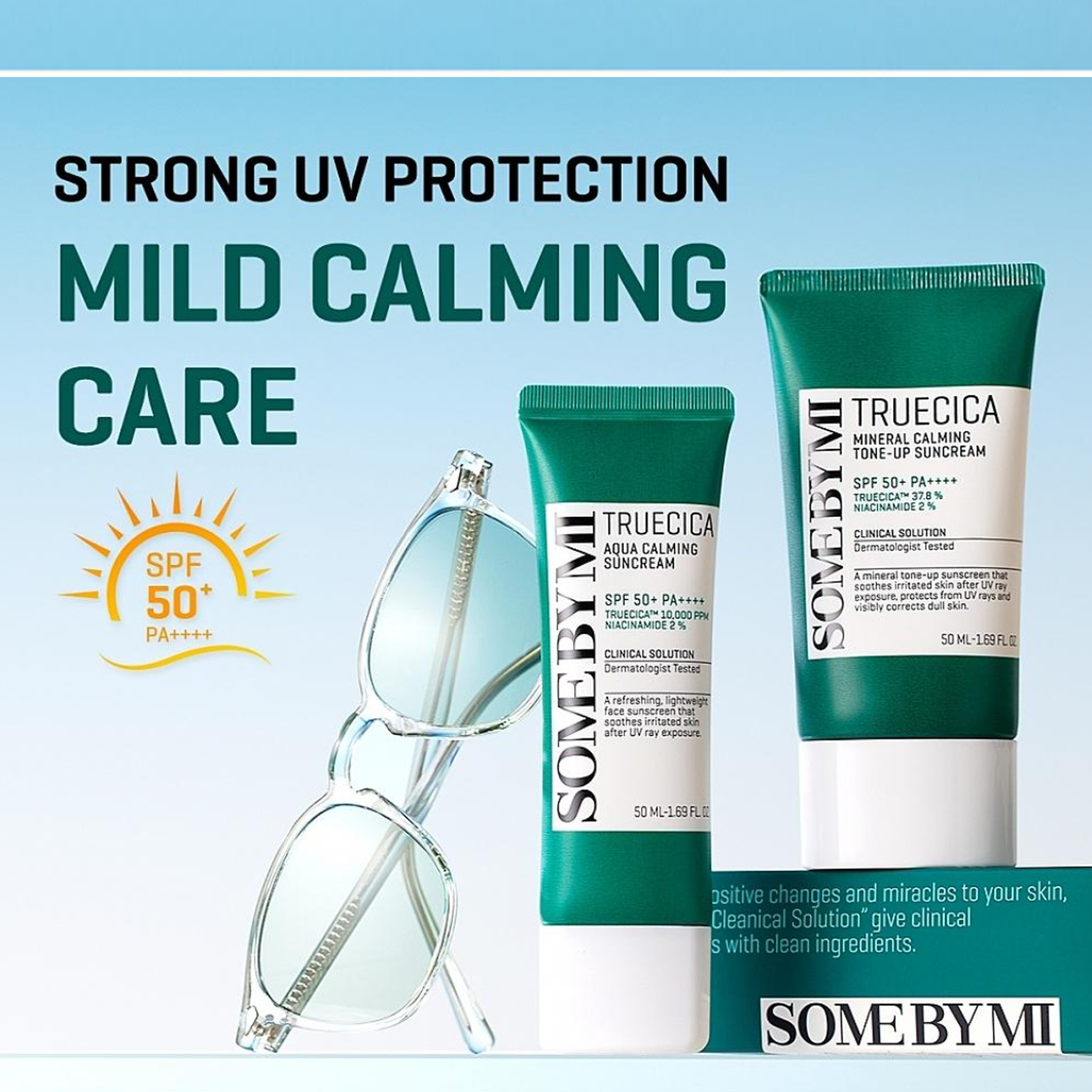 SOME BY MI	Truecica Mineral Calming Tone Up Suncream