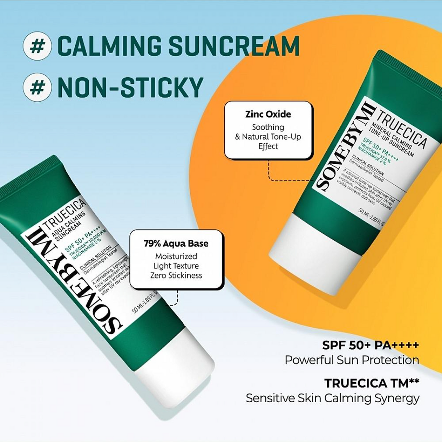 SOME BY MI	Truecica Mineral Calming Tone Up Suncream