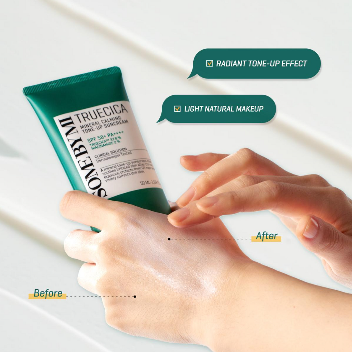 SOME BY MI	Truecica Mineral Calming Tone Up Suncream